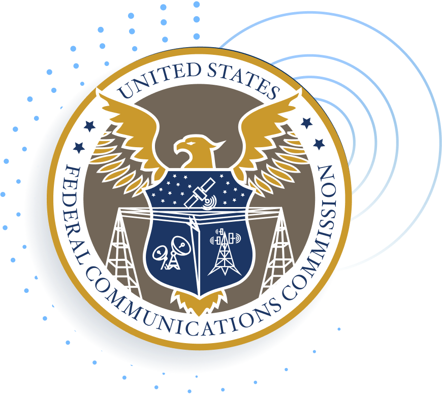 Logotipo de la Comisión Federal de Comunicaciones de los Estados Unidos